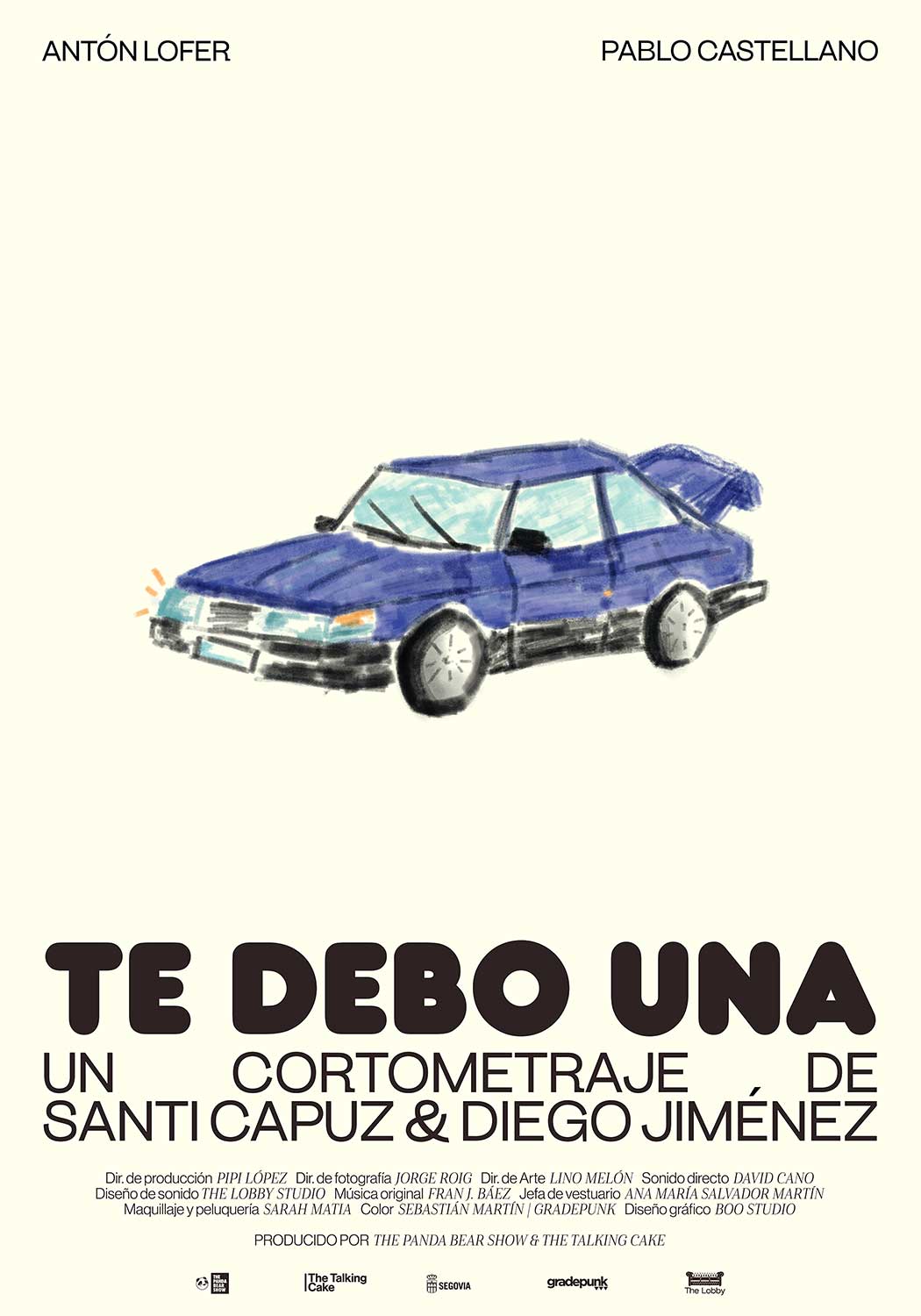 Cartel del corto Te debo una