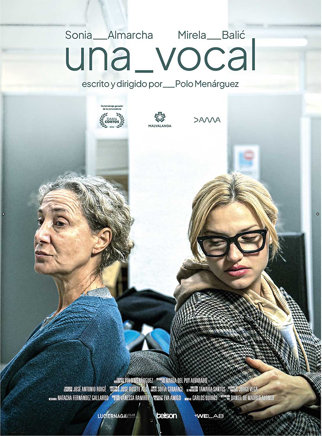 Cartel del corto Una vocal